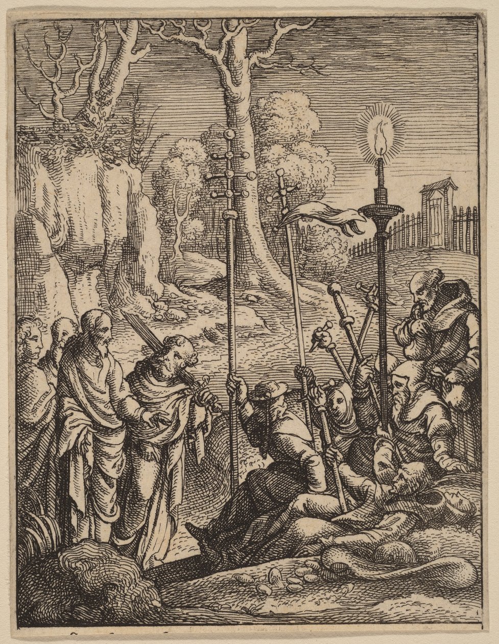 Jezus staje wobec swoich przeciwników autorstwa Hans Holbein the Younger
