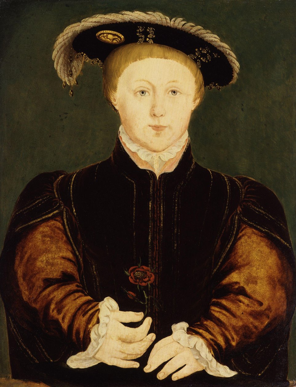 Król Edward VI, c.1542 autorstwa Hans Holbein der Jüngere