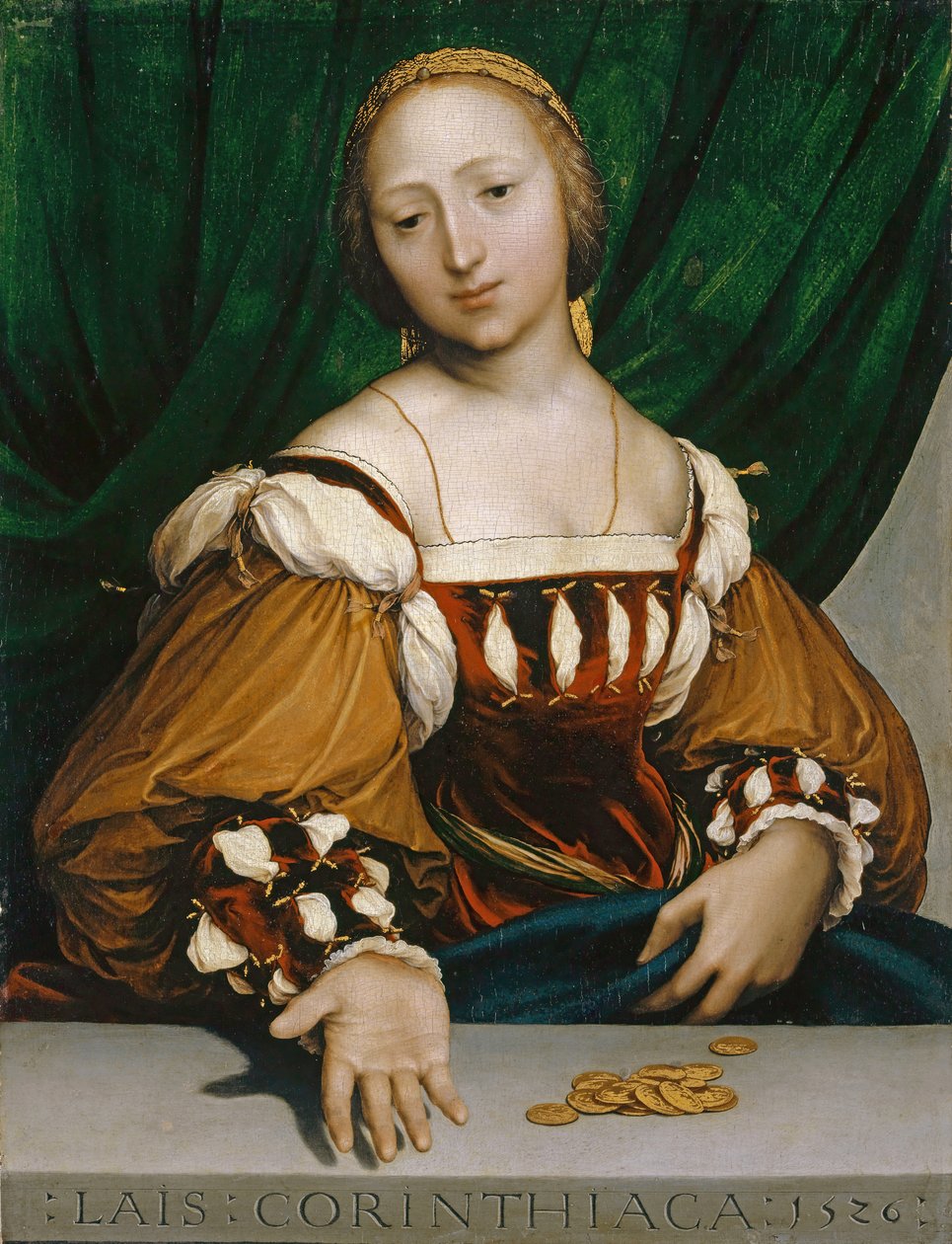 Laika z Koryntu, 1526 (olej na drewnie lipowym) autorstwa Hans Holbein der Jüngere