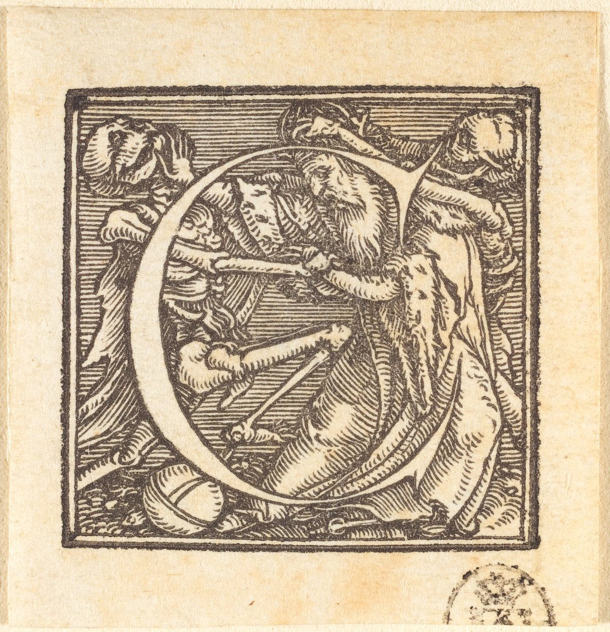 Litera C autorstwa Hans Holbein der Jüngere