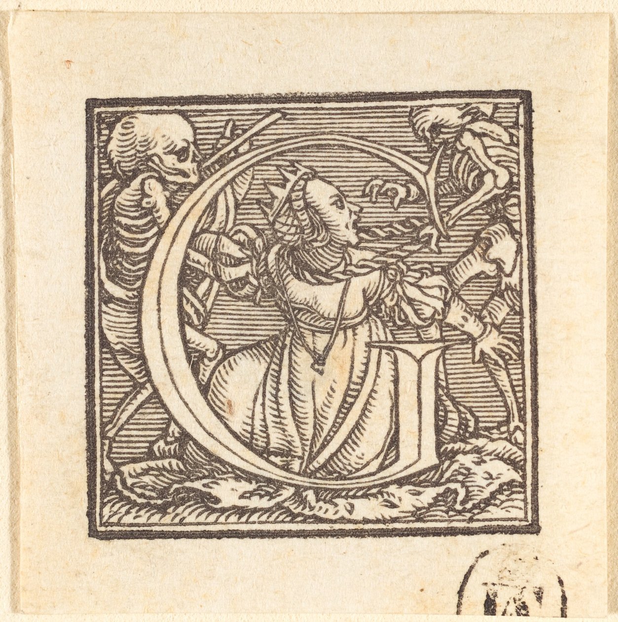Litera G autorstwa Hans Holbein der Jüngere