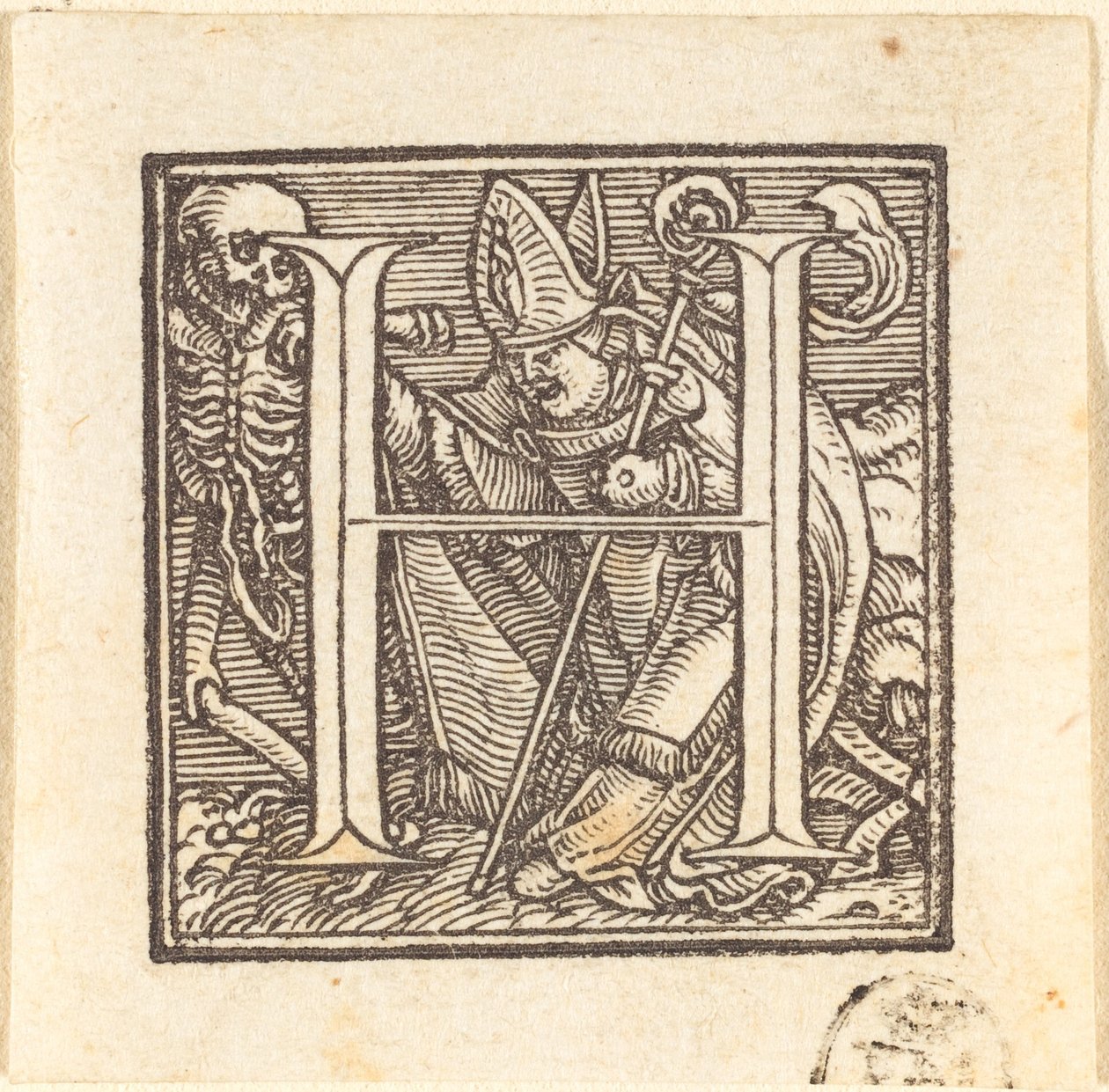 Litera H autorstwa Hans Holbein der Jüngere