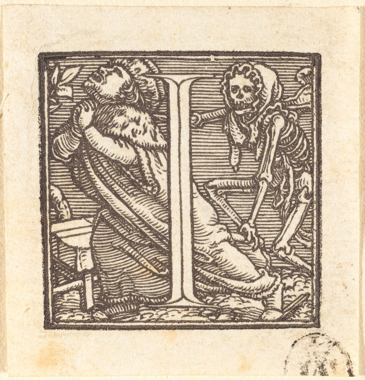Litera I autorstwa Hans Holbein der Jüngere