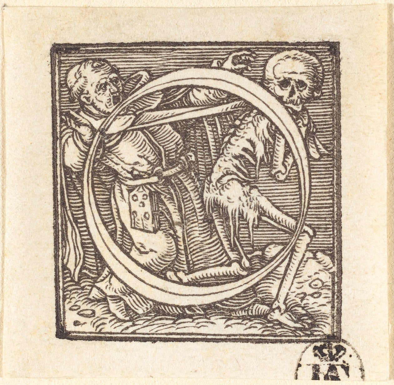 Litera O autorstwa Hans Holbein der Jüngere