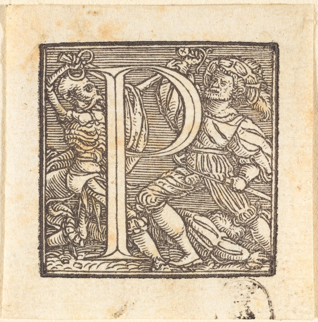 Litera P autorstwa Hans Holbein der Jüngere