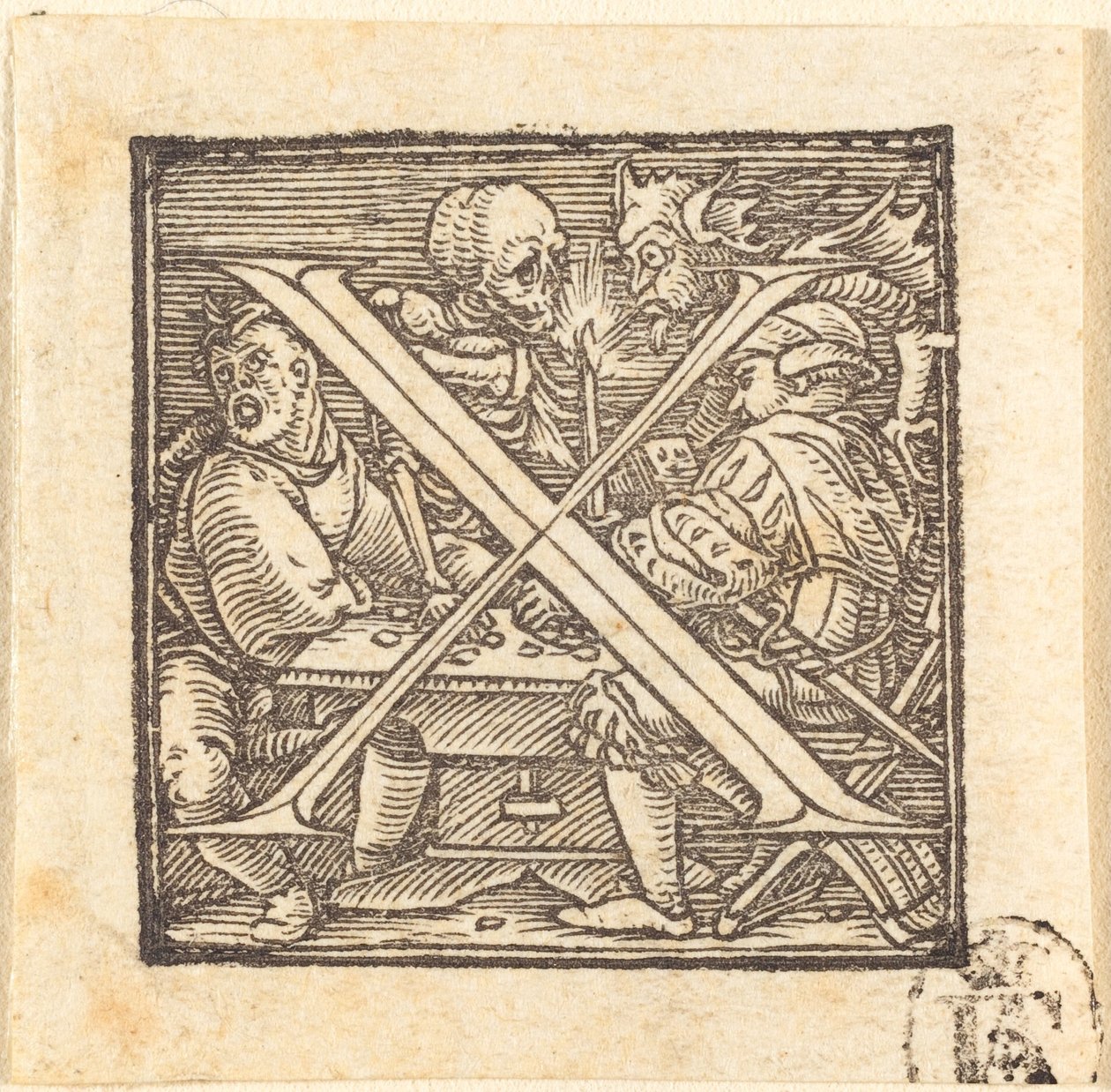 Litera X autorstwa Hans Holbein der Jüngere