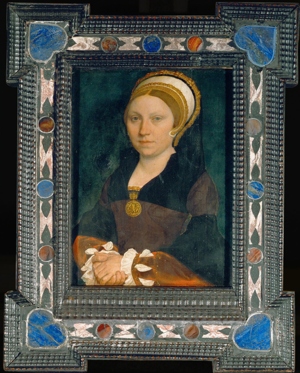 Portret angielskiej damy, po 1540 (obraz na drewnie dębowym) autorstwa Hans Holbein the Younger