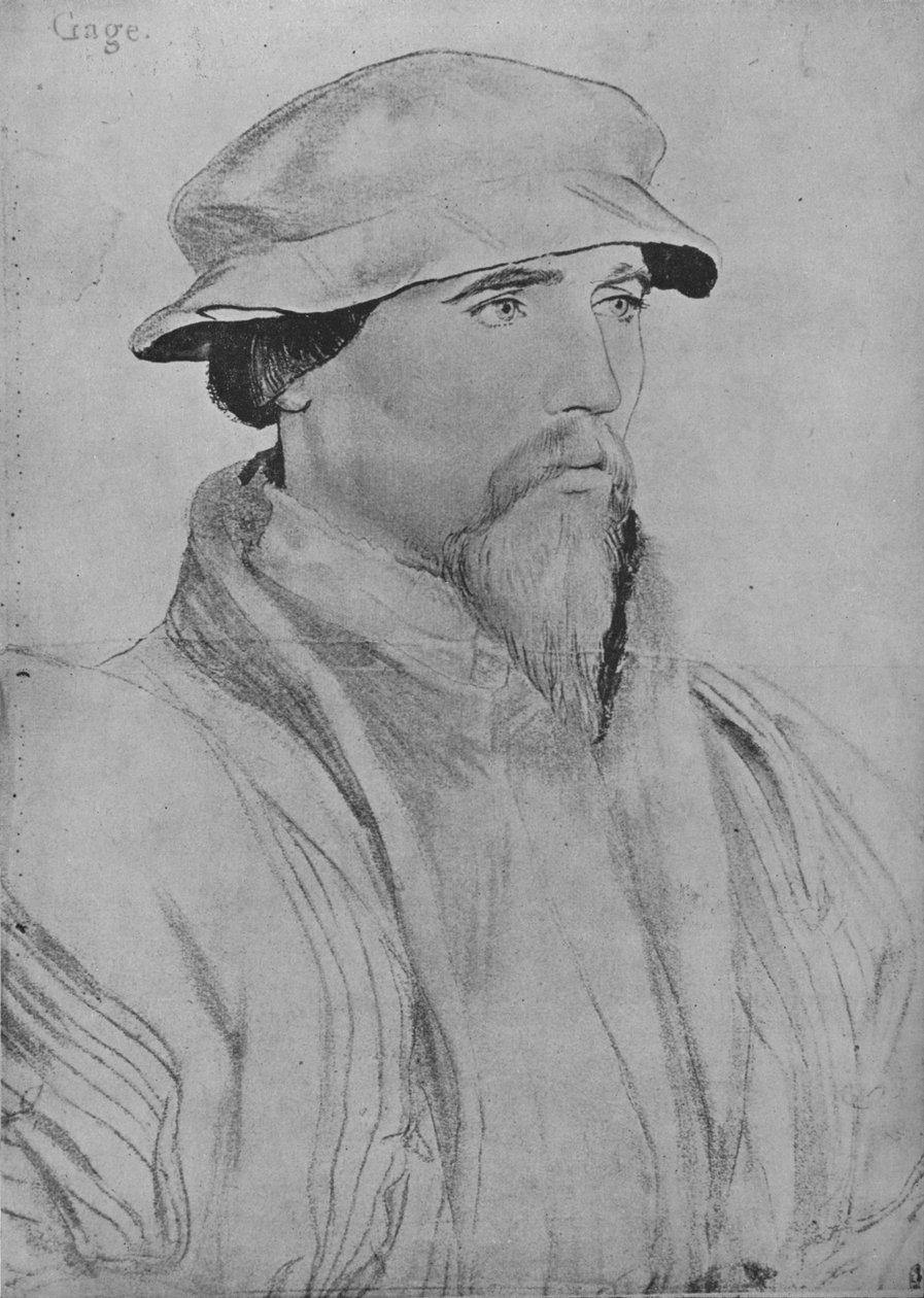 Sir John Gage, c1532-1543 1945 autorstwa Hans Holbein der Jüngere