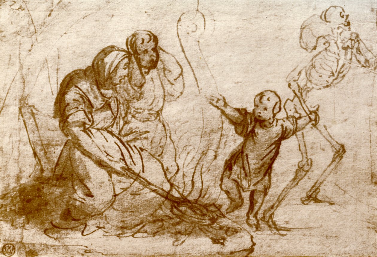 Studium dla dziecka w Tańcu Śmierci, 1913 autorstwa Hans Holbein der Jüngere