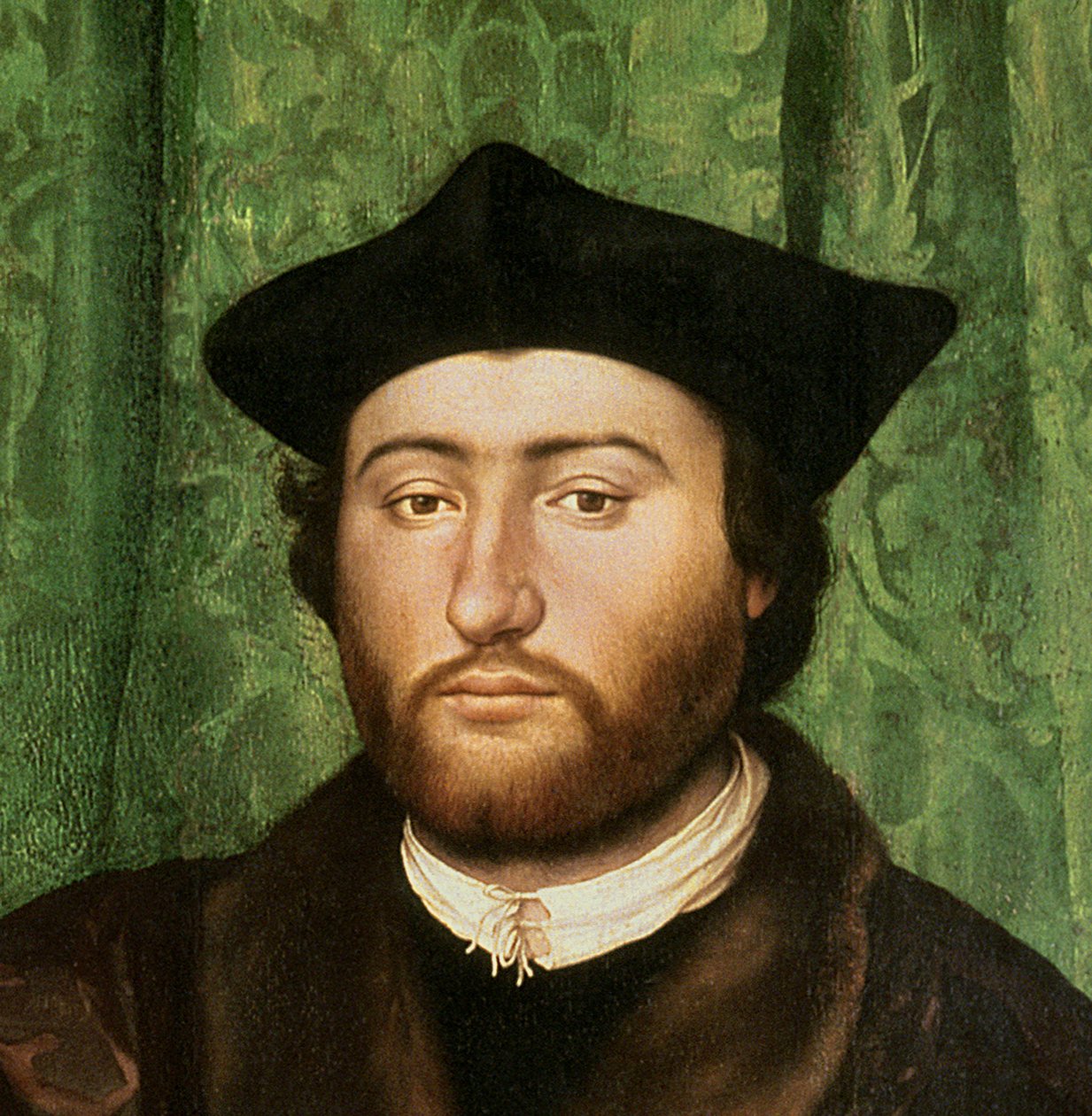 Ambasadorzy, 1533 olej na detalu panelu z 122676 autorstwa Hans Holbein der Jüngere