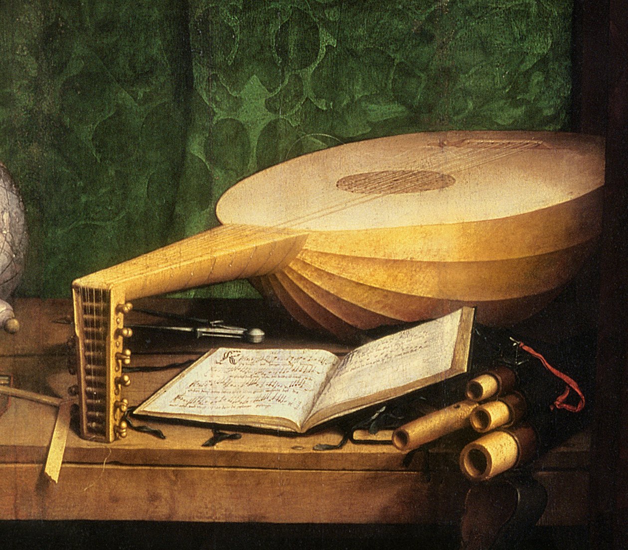 Ambasadorzy, 1533 olej na detalu panelu z 122676 autorstwa Hans Holbein der Jüngere