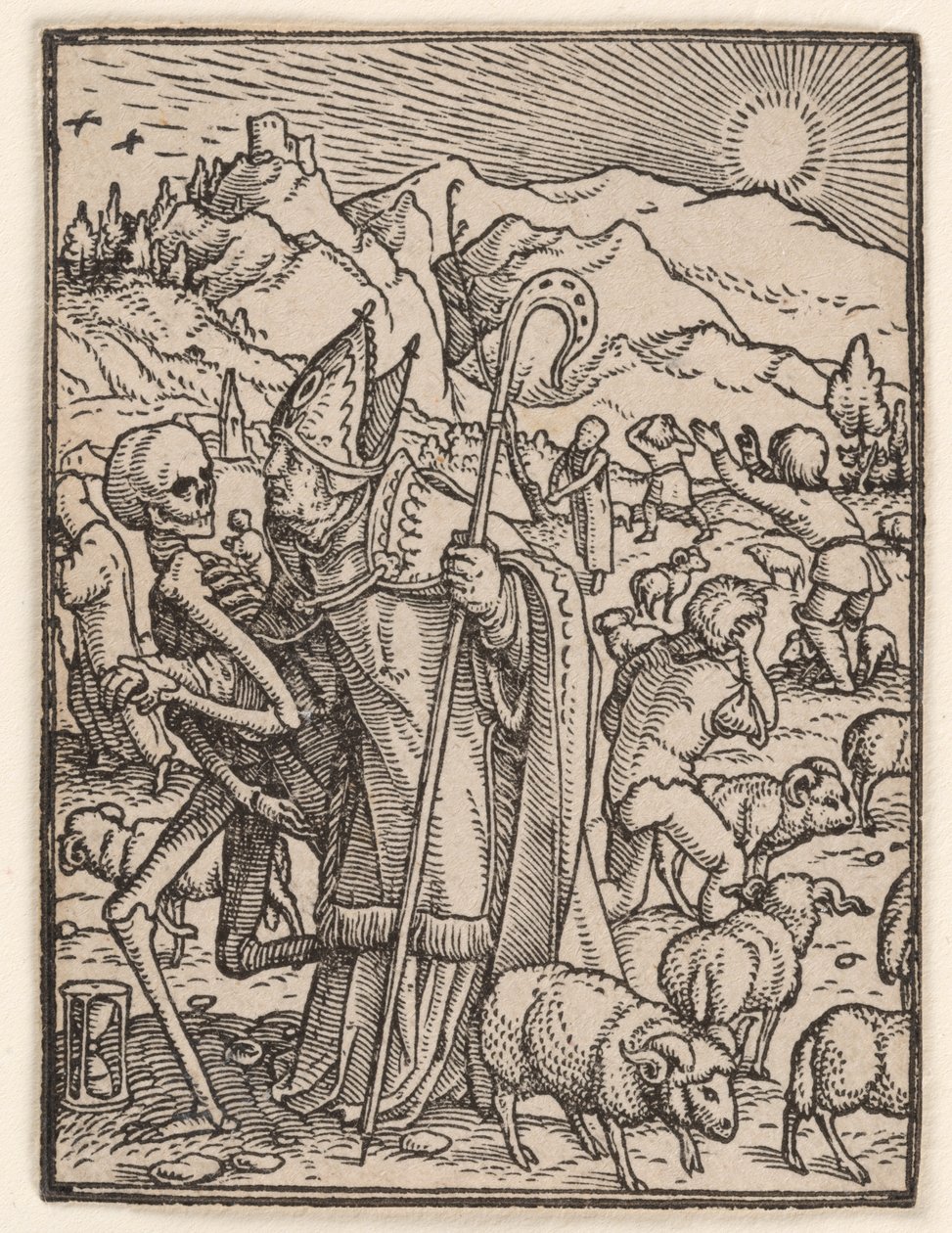 Biskup, z „Tańca śmierci” autorstwa Hans Holbein the Younger