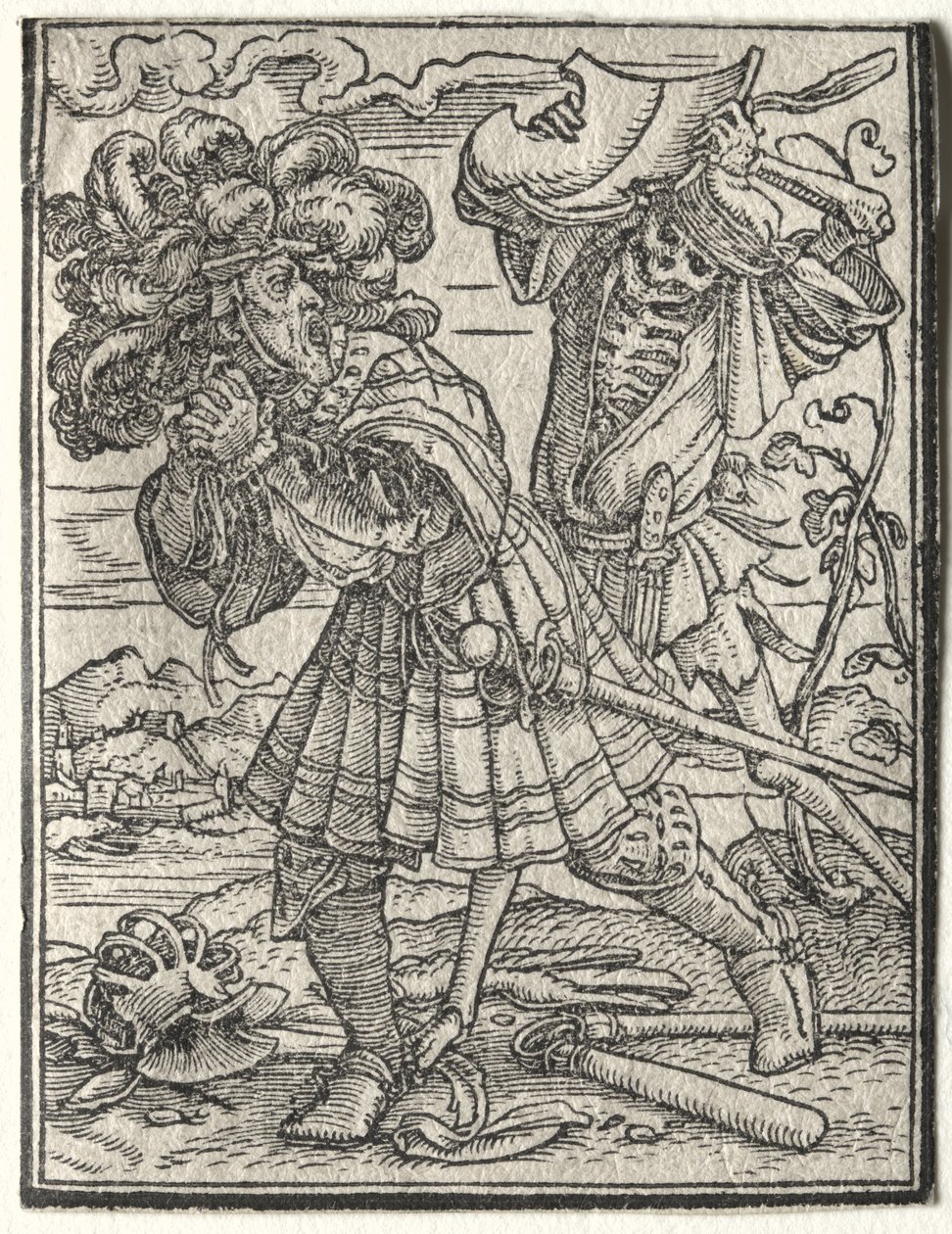 Taniec śmierci: Hrabia autorstwa Hans Holbein the Younger