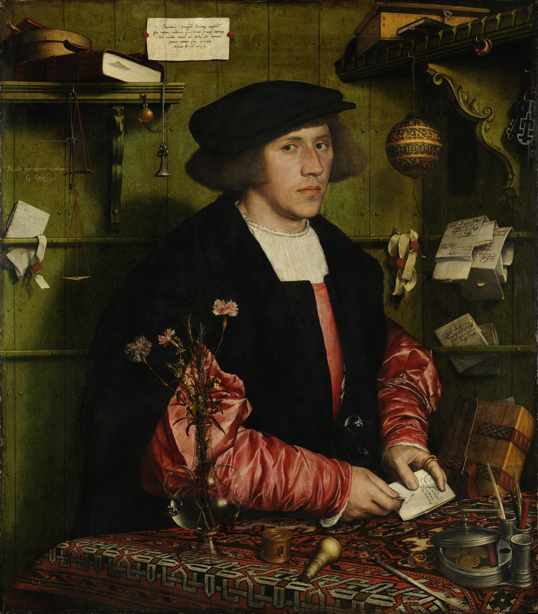 Kupiec Georg Gisze autorstwa Hans Holbein the Younger