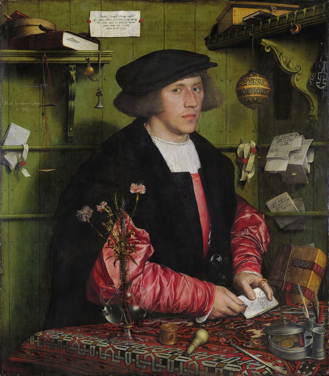Kupiec Georg Gisze autorstwa Hans Holbein the Younger