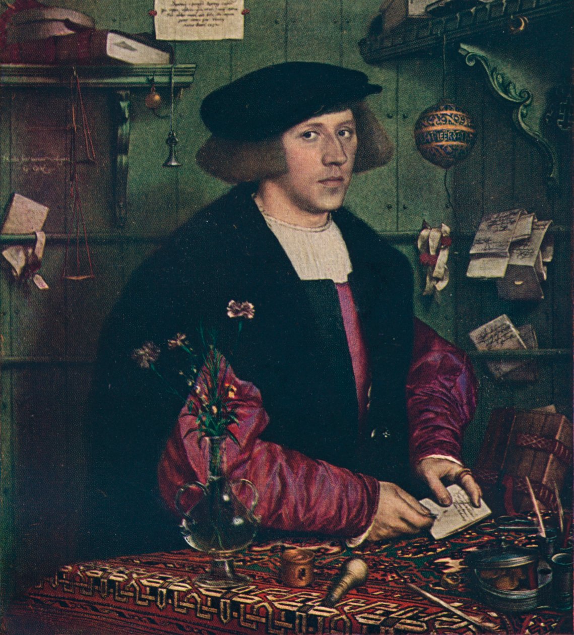 Kupiec Georg Gisze, 1532 autorstwa Hans Holbein der Jüngere
