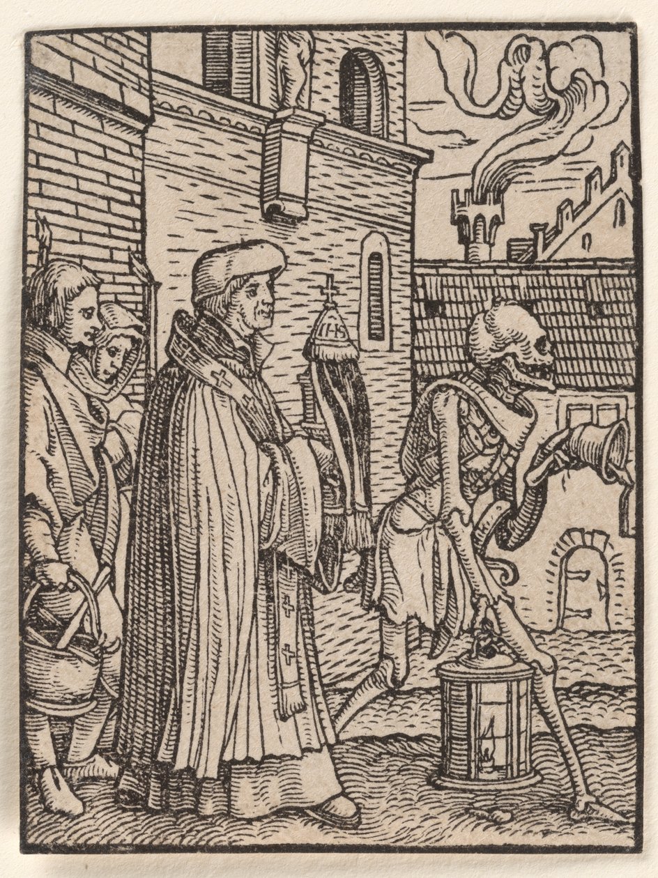 Kapłan, z „Tańca śmierci” autorstwa Hans Holbein the Younger