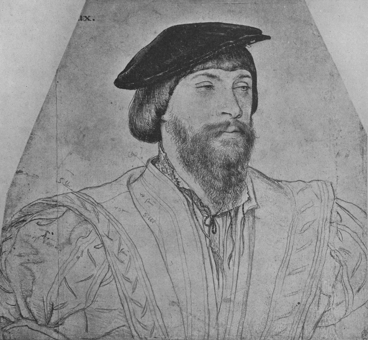 Thomas, Lord Vaux, c1533 1945 autorstwa Hans Holbein der Jüngere