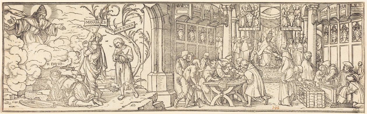 Handel odpustami autorstwa Hans Holbein the Younger