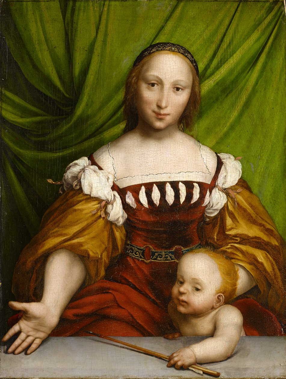 Wenus z Kupidynem, 1526-28 (olej na drewnie lipowym) autorstwa Hans Holbein der Jüngere