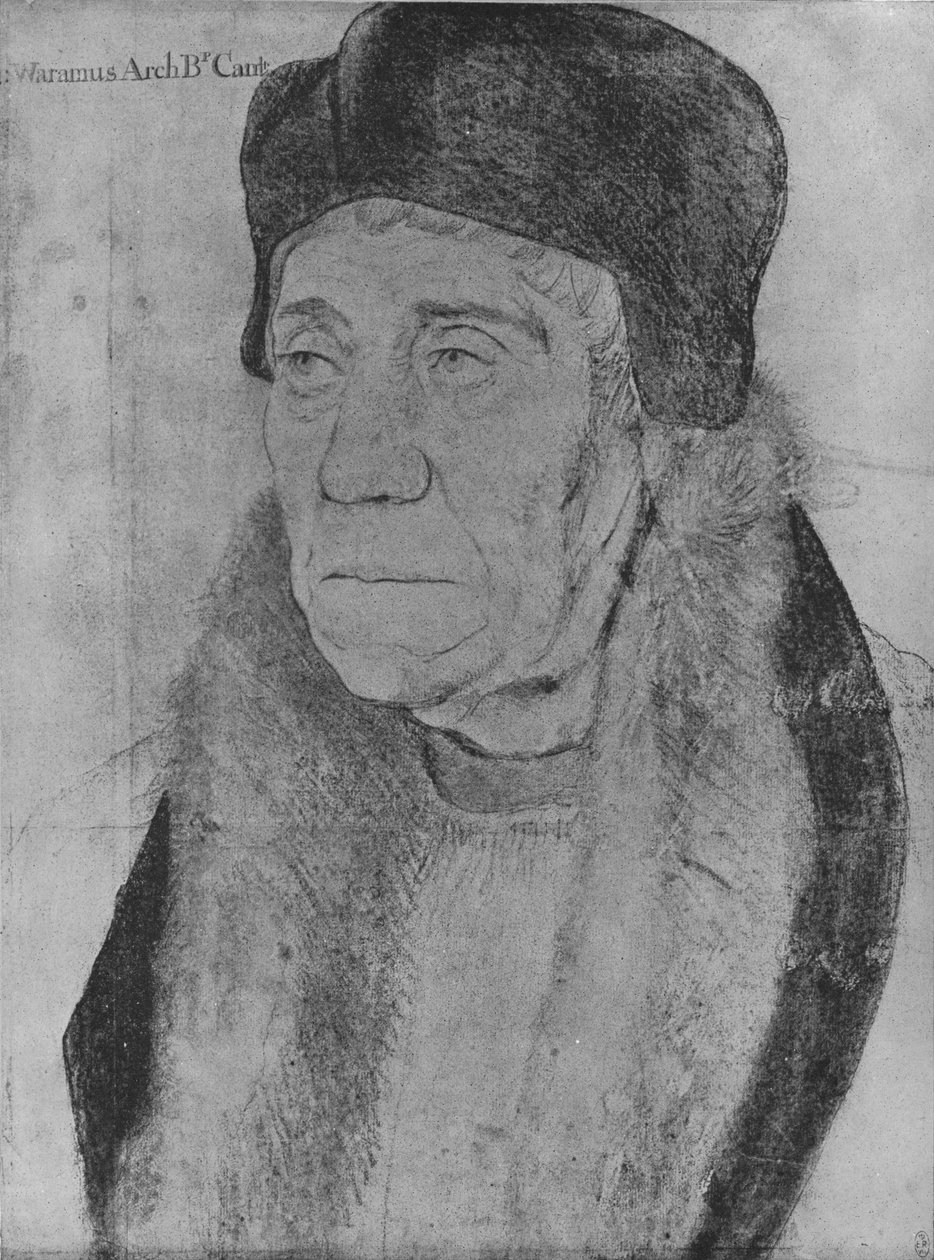 William Warham, arcybiskup Canterbury, 1527 1945 autorstwa Hans Holbein der Jüngere