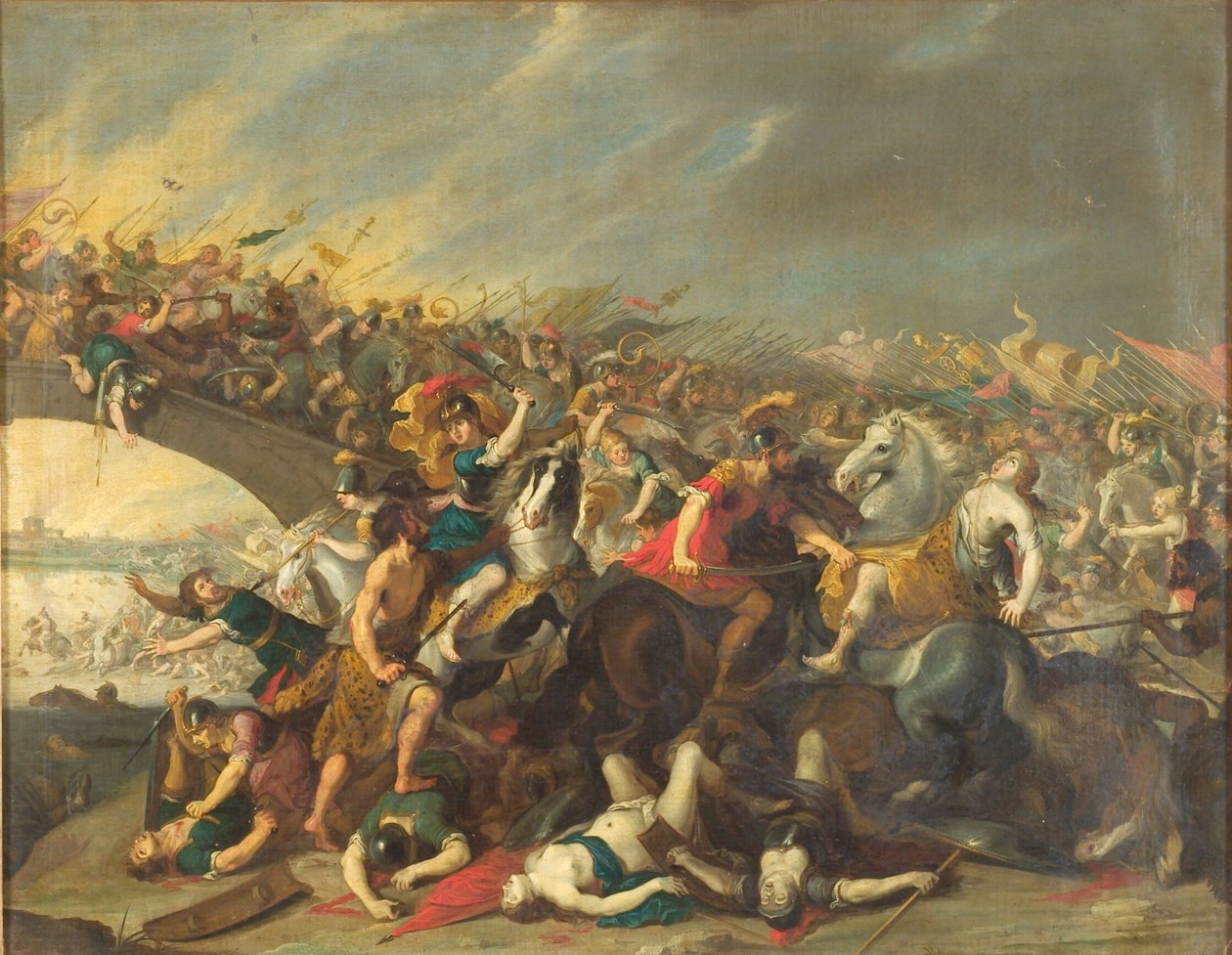 Walcz z Amazonkami autorstwa Hans I Jordaens