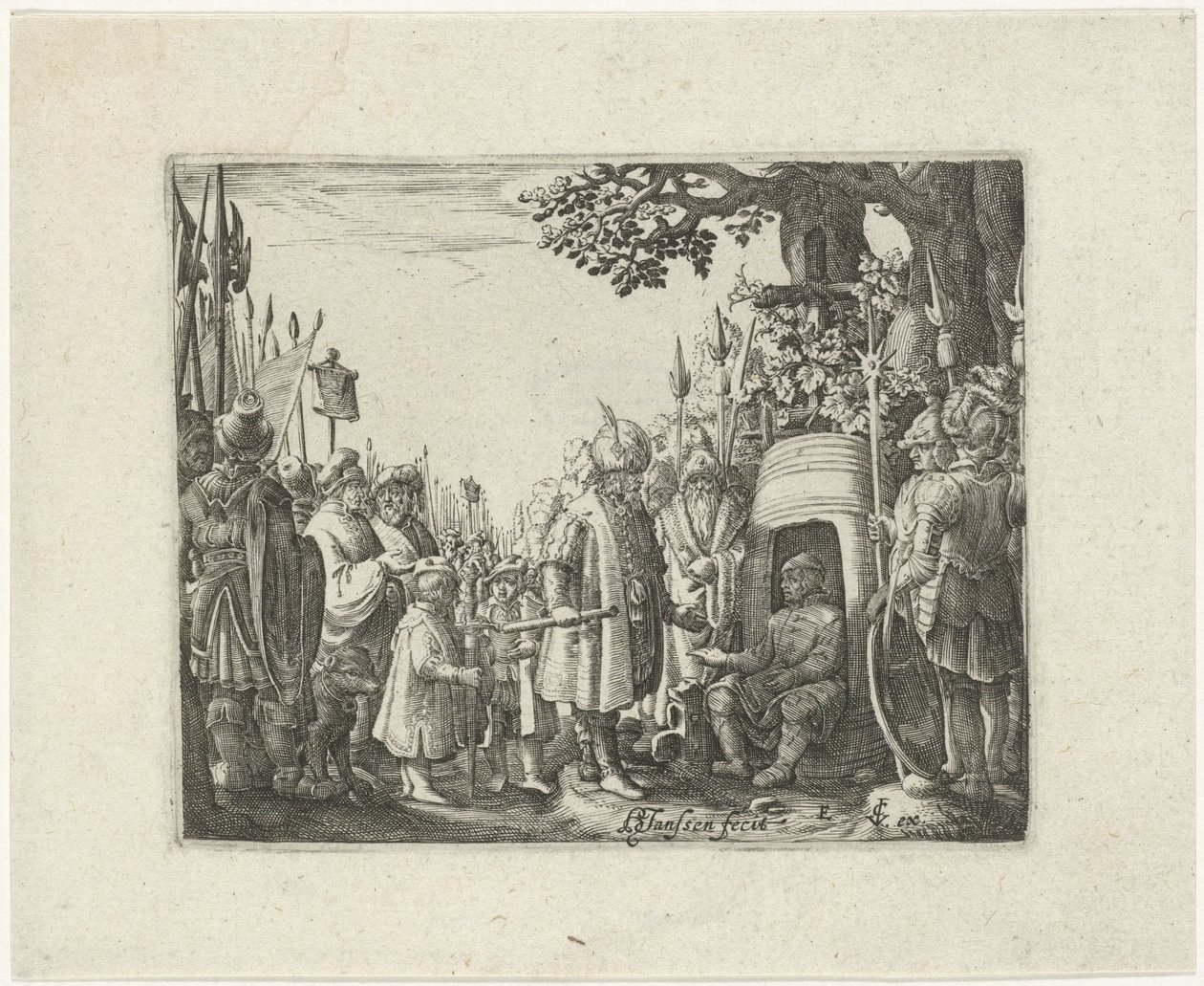 Aleksander Wielki i Diogenes autorstwa Hans Janssen