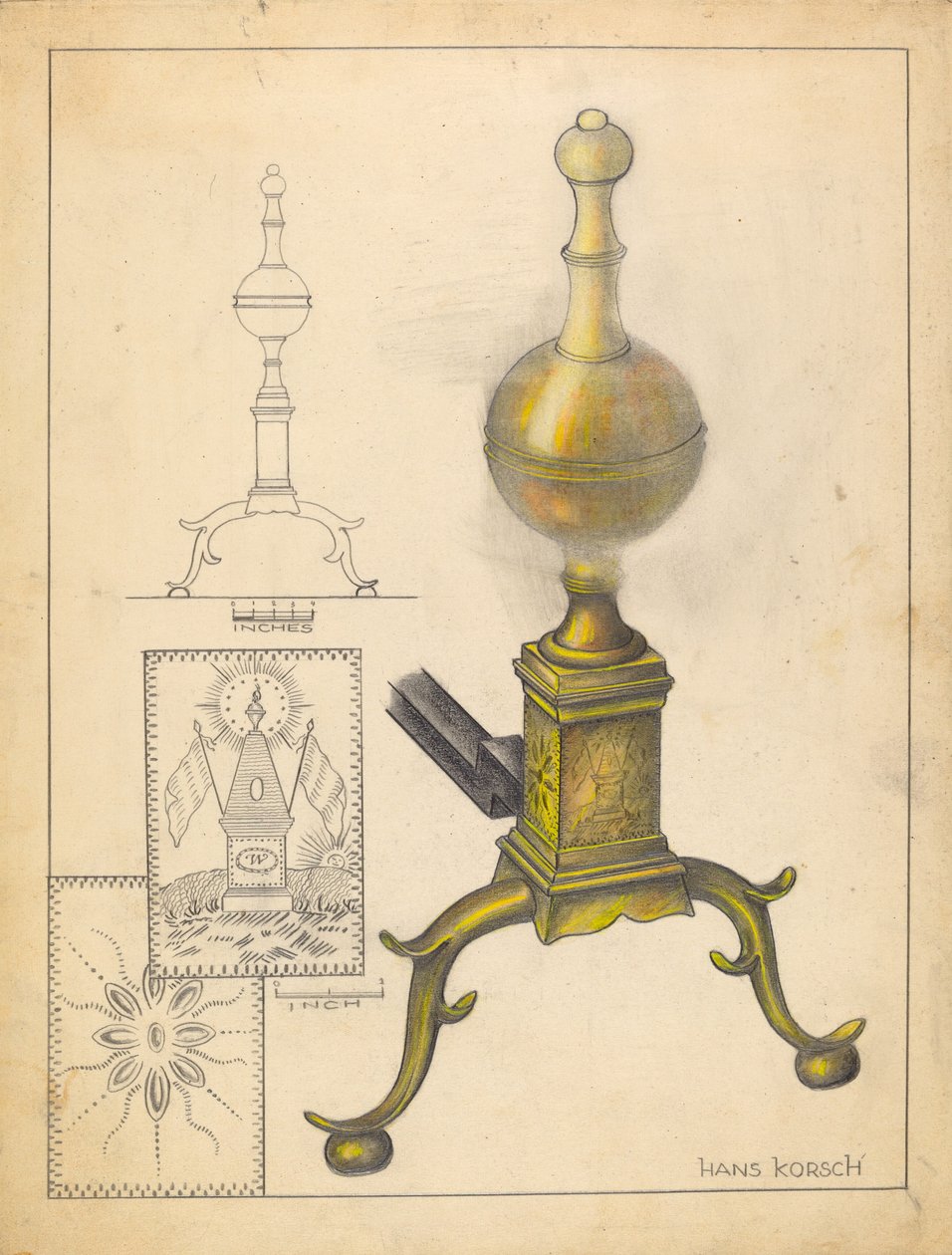andiron autorstwa Hans Korsch