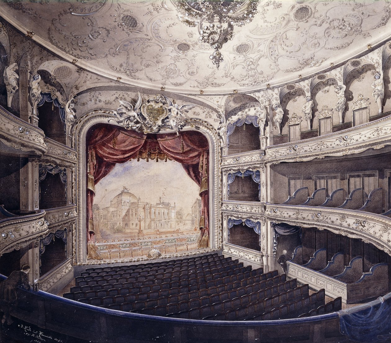 Teatr Lessinga, Berlin, 1888 autorstwa Hans Krause