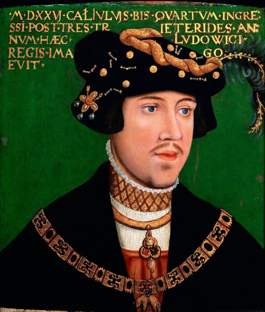 Król Ludwik II Węgierski, ok. 1522 autorstwa Hans Krell