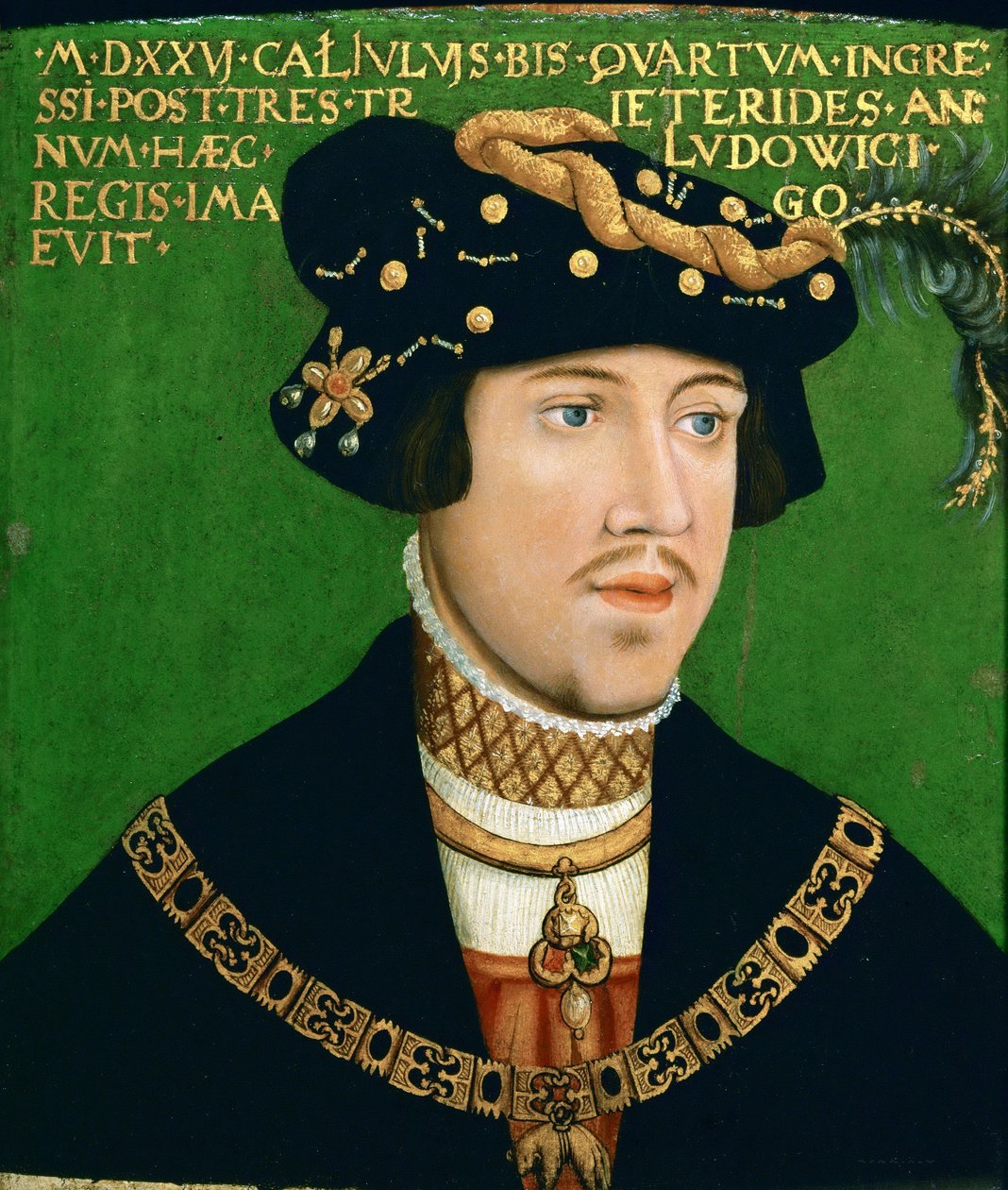Portret Ludwika II, króla Węgier (1506-1526) autorstwa Hans Krell