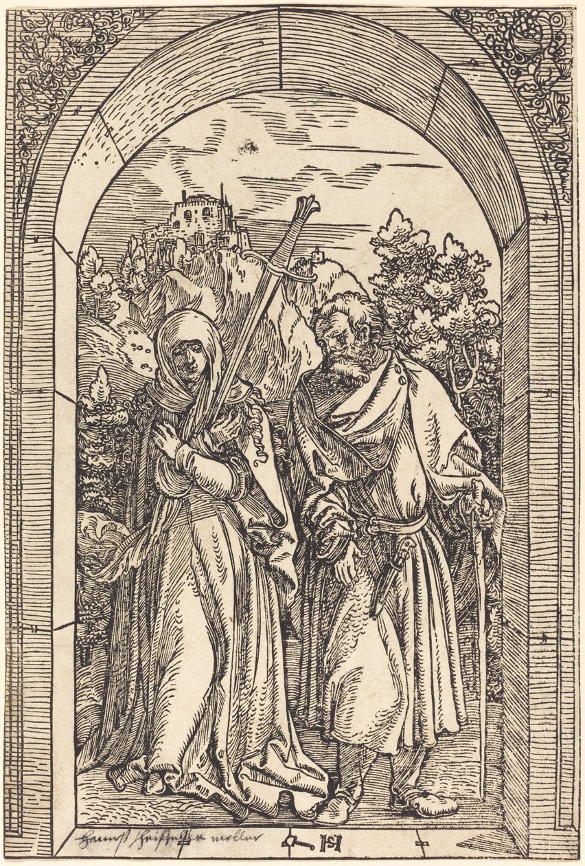Mater Dolorosa i Święty Józef autorstwa Hans Leonard Schaufelein