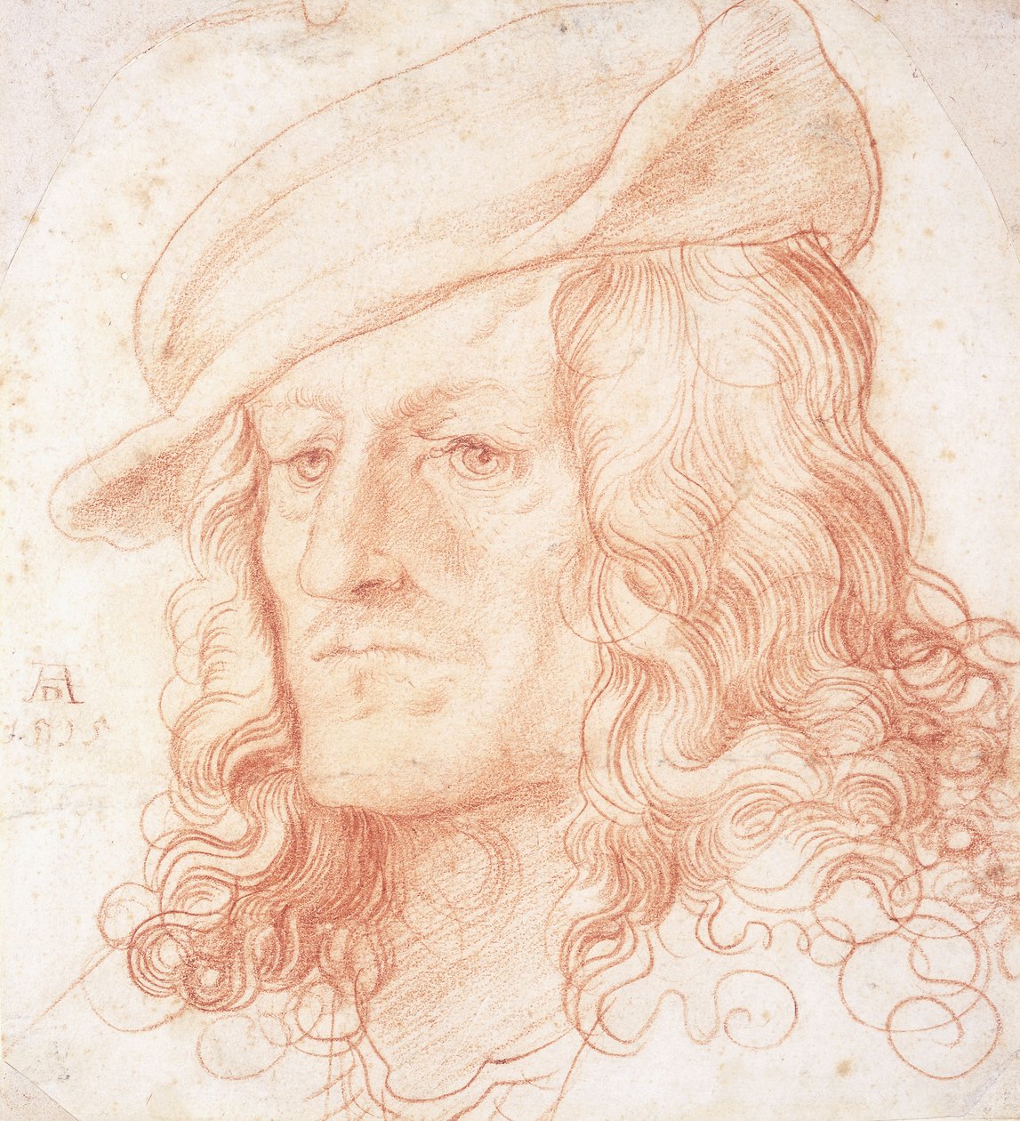 Portret mężczyzny, do biustu, w kapeluszu, autorstwa Hans Leonard Schaufelein