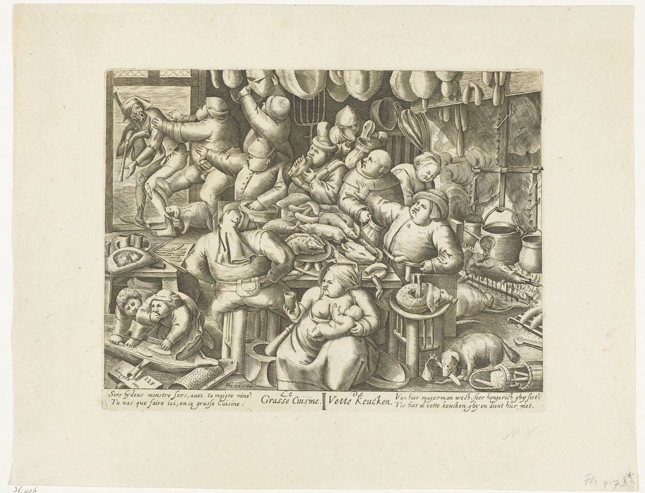 De vette keuken Kuchnia z Grasse / De Vette Keuken (tytuł na obiekcie) autorstwa Hans Liefrinck (I)