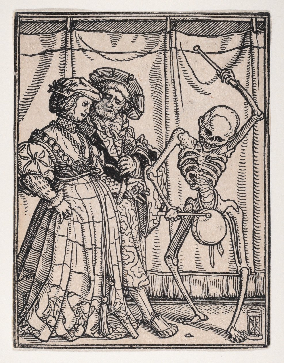 Szlachcianka z Tańca śmierci, ca. 1526, opublikowany 1538. autorstwa Hans Lützelburger