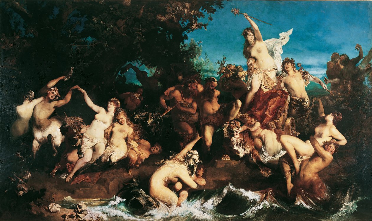 Bachus i Ariadna autorstwa Hans Makart