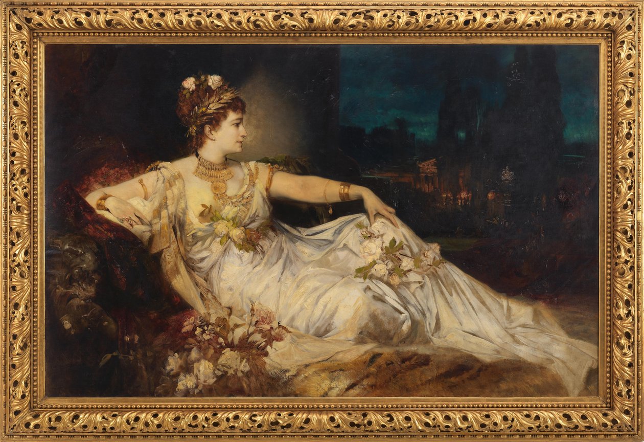 Charlotte Wolter (1834-1897) jako "Messalina" w "Arria i Messalina" Adolfa von Wilbrandta autorstwa Hans Makart
