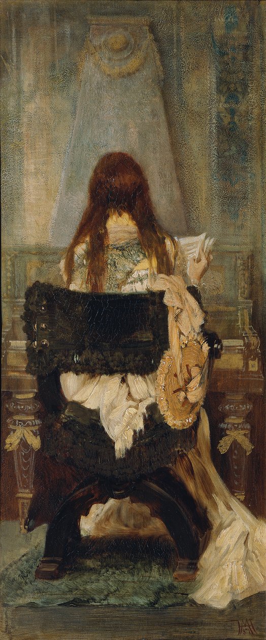 Dama jestem Spinett autorstwa Hans Makart
