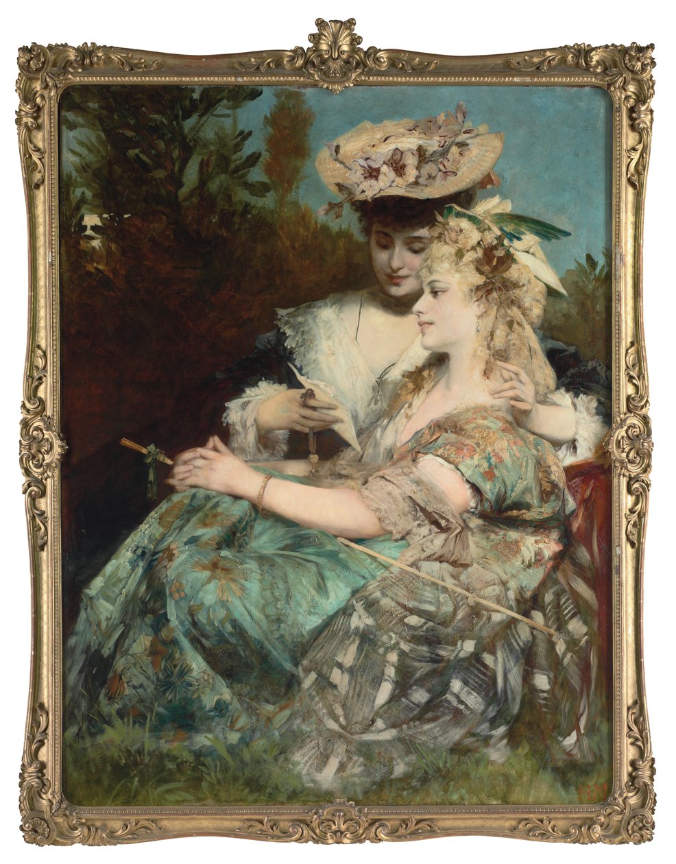 List miłosny, 1875 autorstwa Hans Makart
