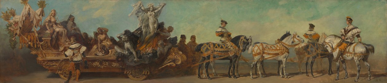 Projekt parady z 1879 roku – Górnictwo autorstwa Hans Makart