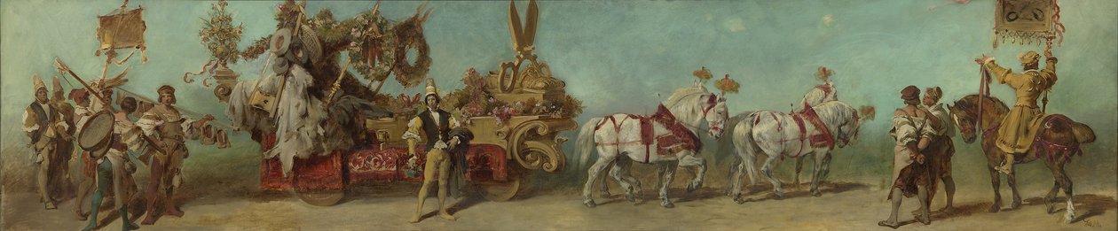 Projekt parady z 1879 roku – Przemysł odzieżowy autorstwa Hans Makart