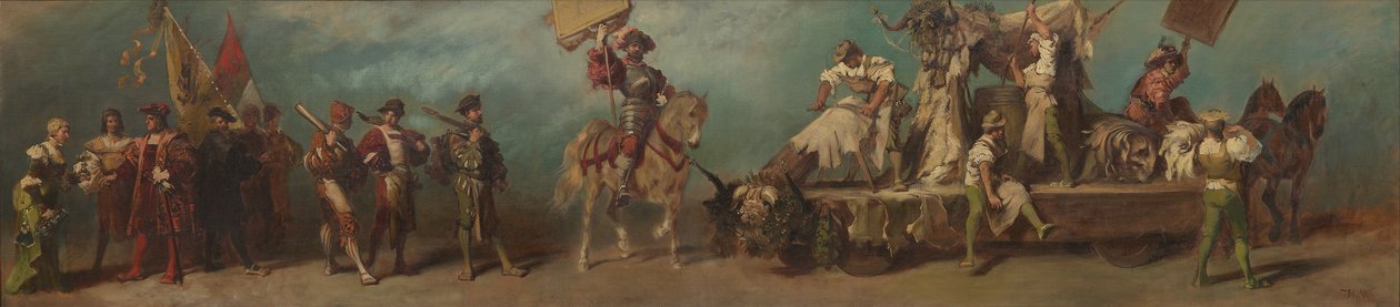 Projekt pochodu uroczystego z 1879 roku - Garbarze autorstwa Hans Makart