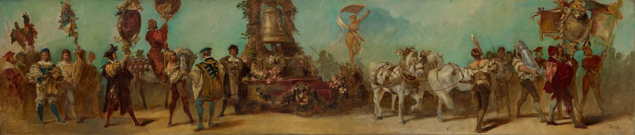 Projekt pochodu świątecznego z 1879 roku - Grawerzy i odlewnicy brązu autorstwa Hans Makart