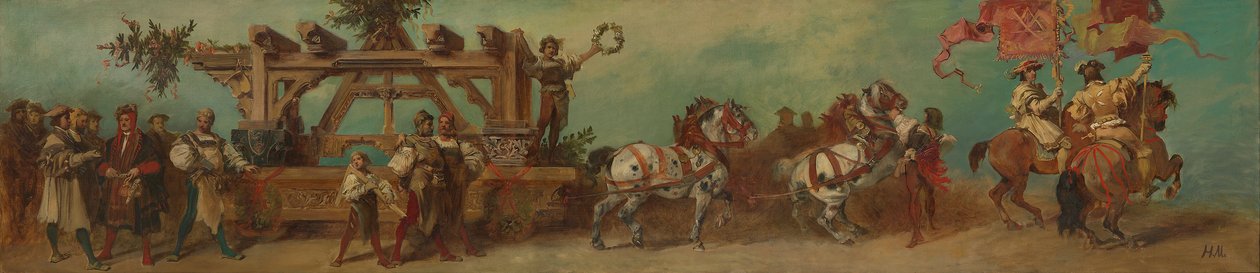 Projekt pochodu uroczystego z 1879 roku - Cieśle autorstwa Hans Makart