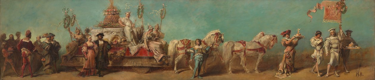 Projekt orszaku świątecznego z 1879 roku - Cukiernicy autorstwa Hans Makart
