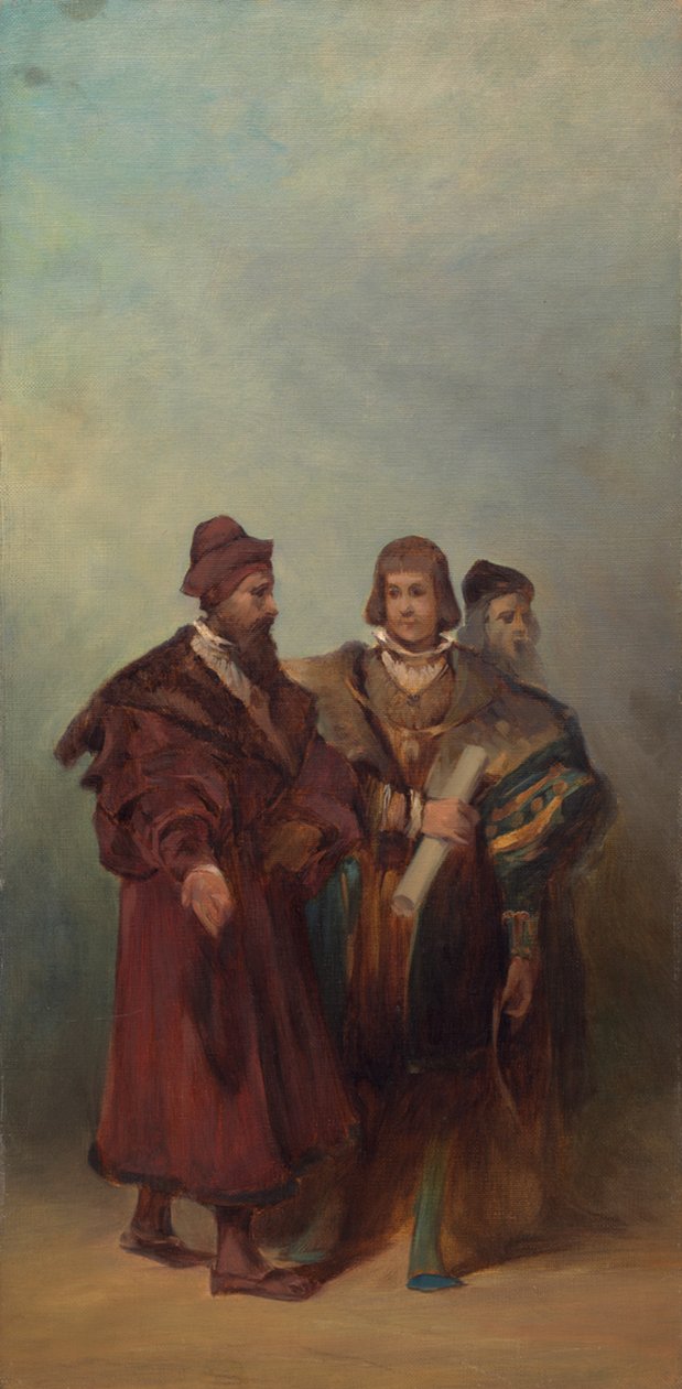 Projekt parady z 1879 roku – Trzej konstruktorzy maszyn autorstwa Hans Makart