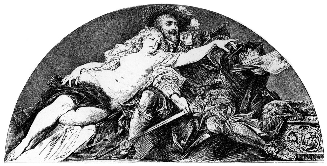 Peter Paul Rubens, flamandzki artysta barokowy, ok. 1880-1882 autorstwa Hans Makart
