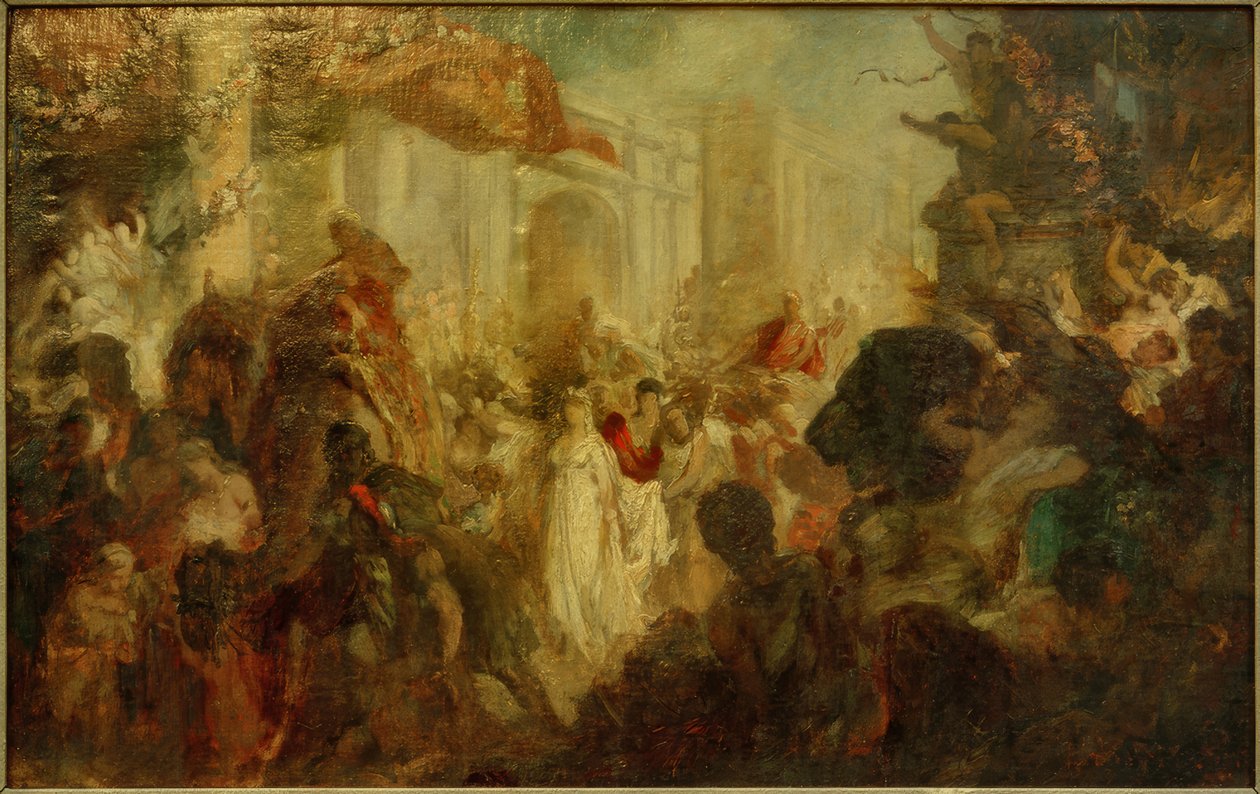 Triumfalny pochód Rzymianina autorstwa Hans Makart