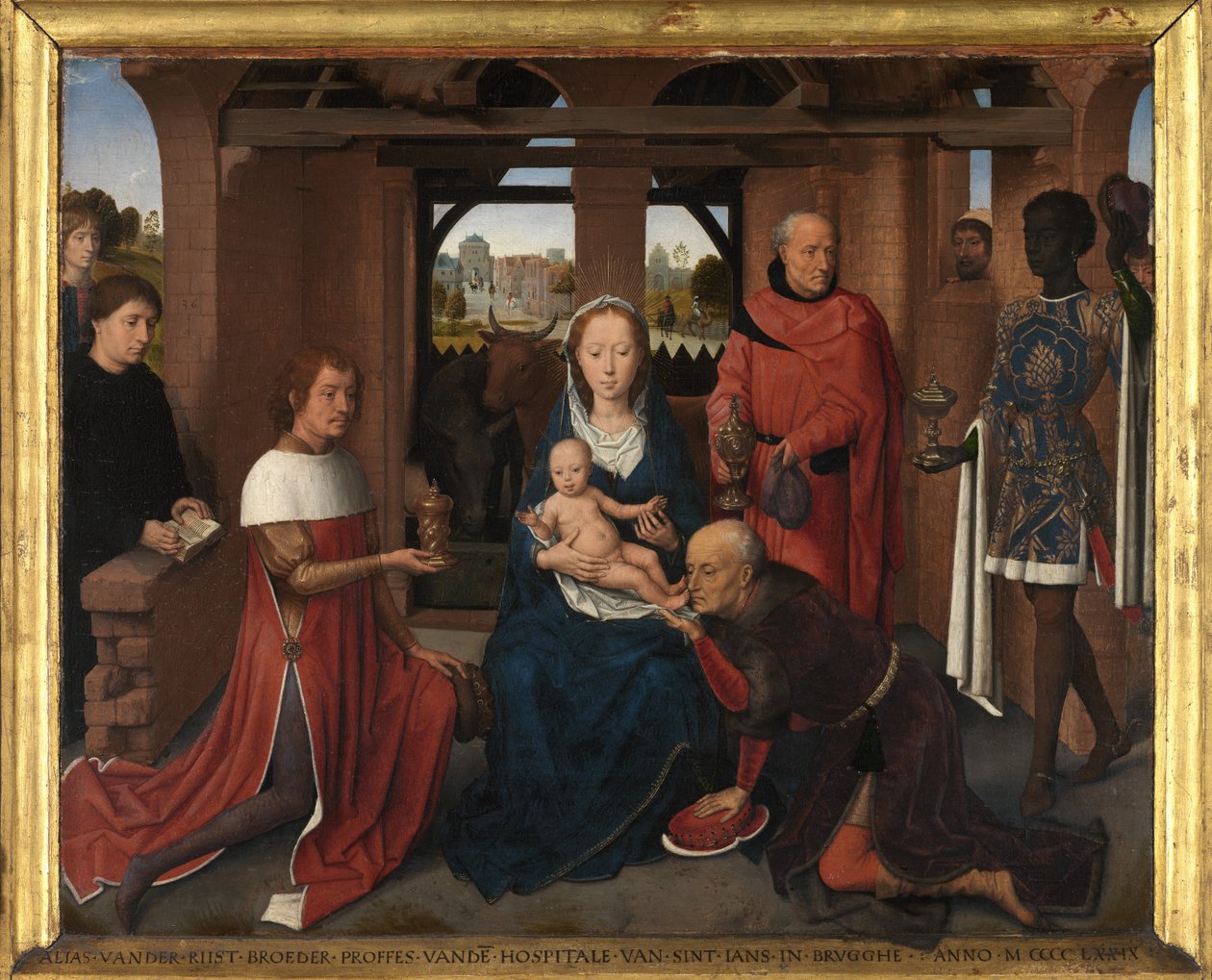 Panel centralny Tryptyku Jana Floreinsa autorstwa Hans Memling