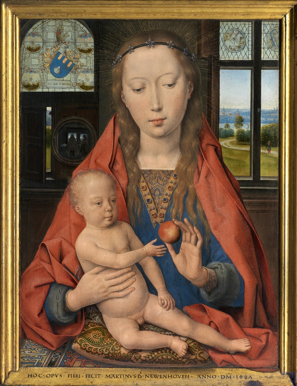 Fragment dyptyku Maartena van Nieuwenhove autorstwa Hans Memling